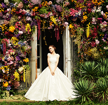 白、ピンクの花束